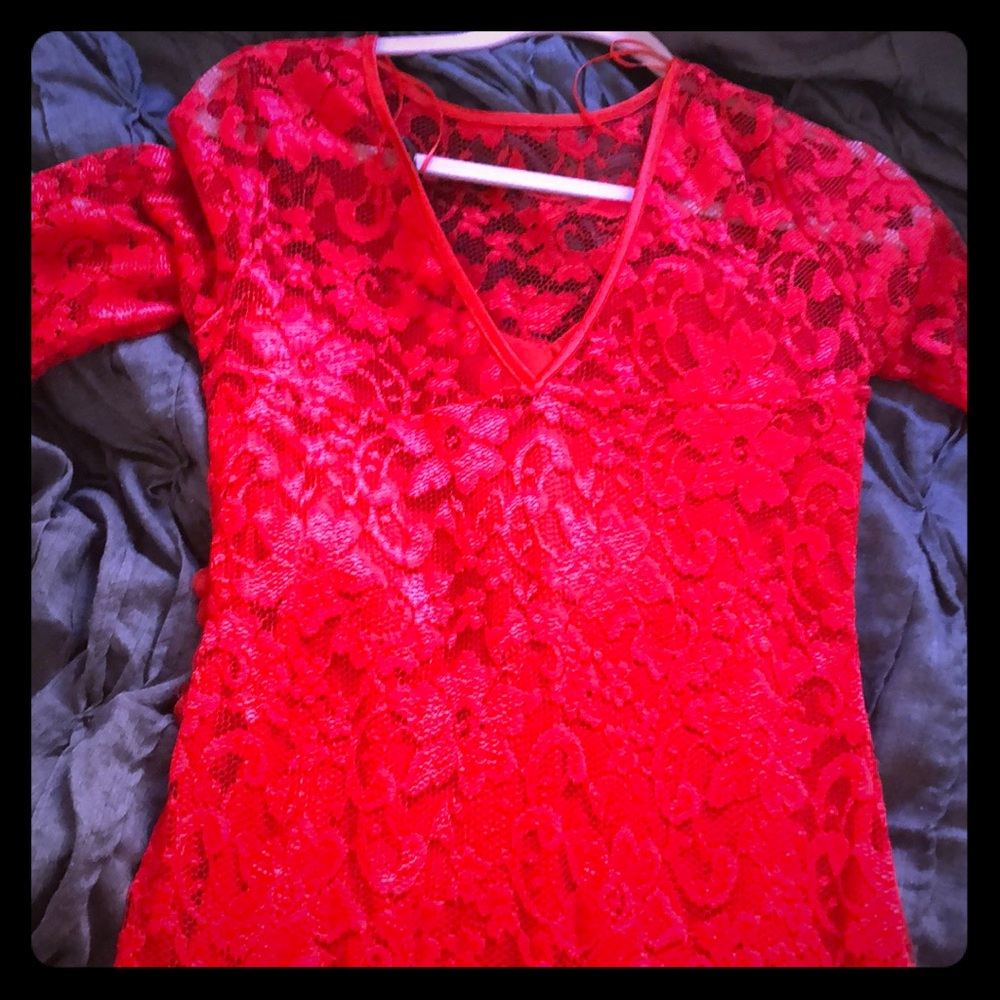 A red dress